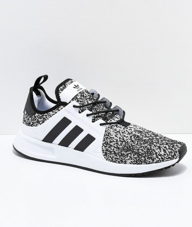 adidas black and white xplr